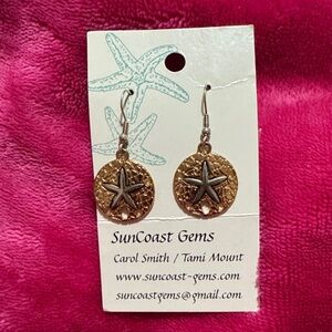 Gold and Silver Starfish Earrings